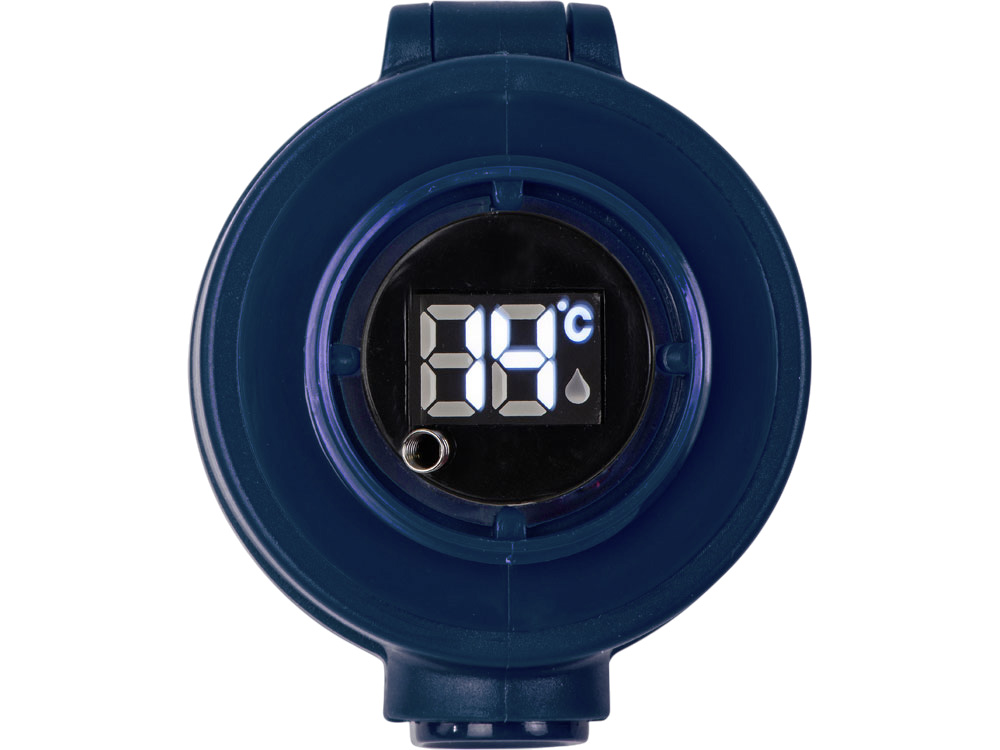 Вакуумная термокружка Waterline с медной изоляцией Bravo, 400 мл, тубус, темно-синий