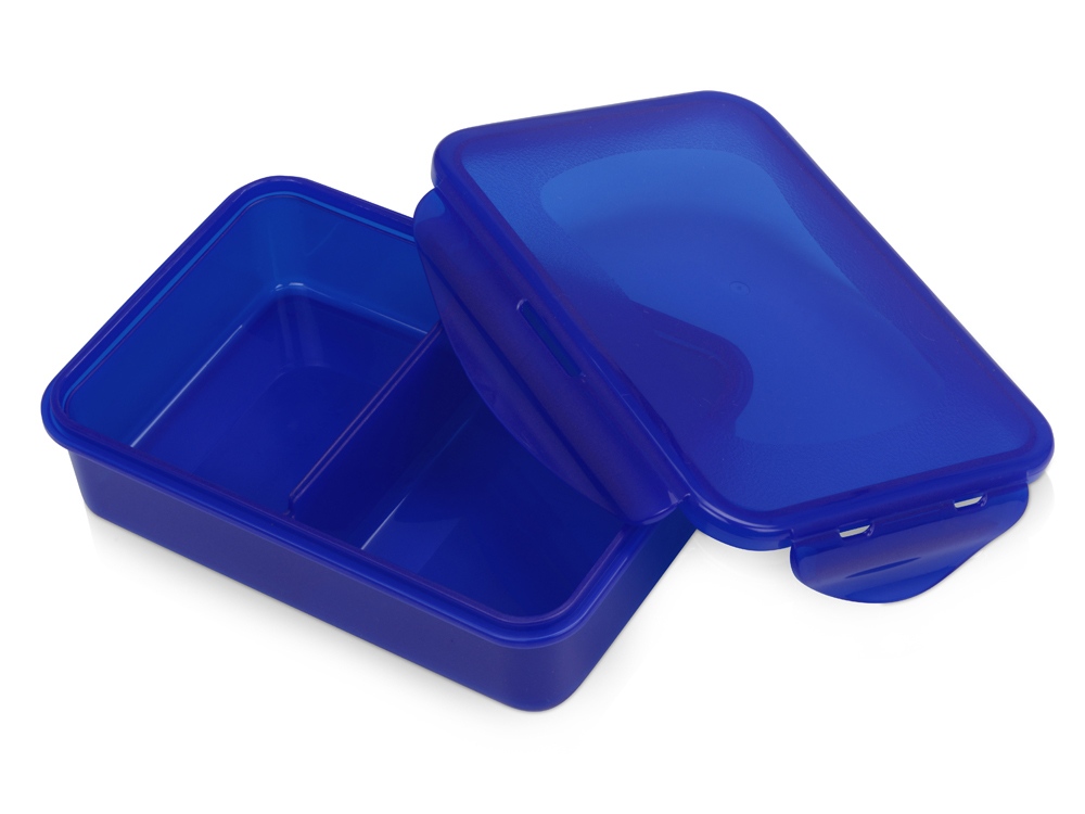 Герметичный ланч-бокс Foody с двумя секциями, 650мл, синий