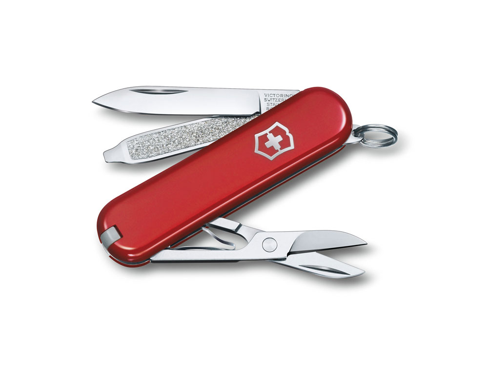 Нож-брелок Classic Style Icon, 58 мм, 7 функций с логотипом VICTORINOX | Print Logo
