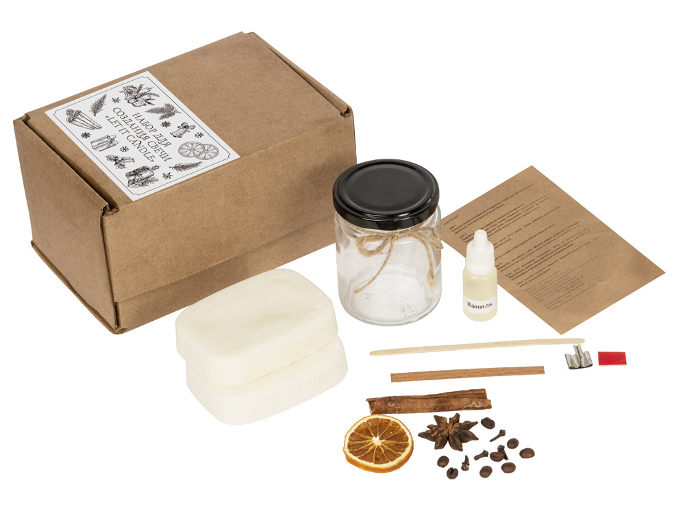 Набор для создания свечи Let it Candle с логотипом  | Print Logo