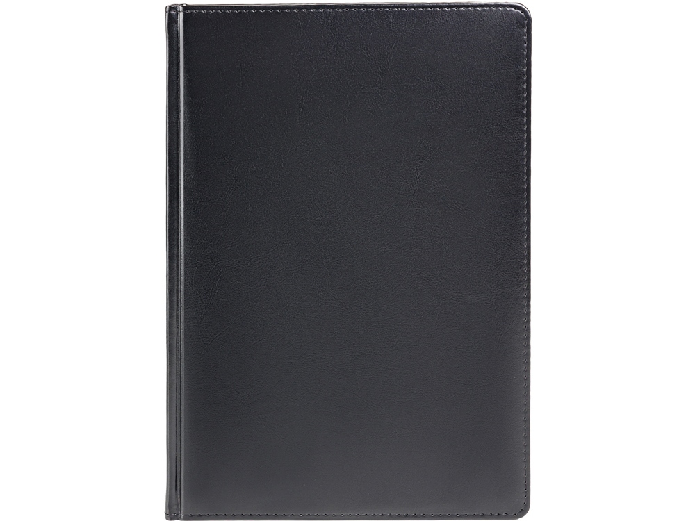 Ежедневник недатированный А4 Sidney Nebraska, черный с серебристым срезом