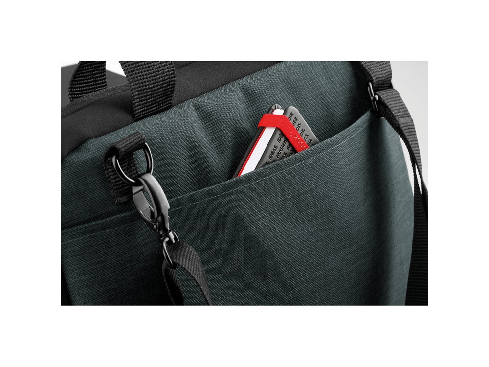 KANGA. сумка для ноутбука из полиэстера, темно-серый