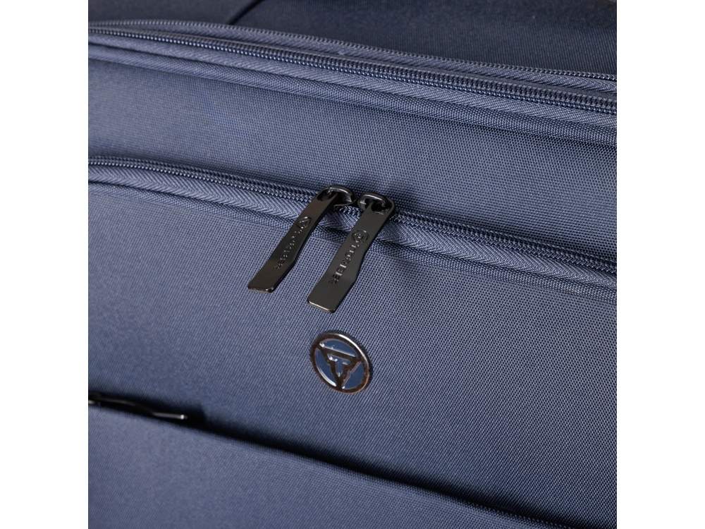 Чемодан TORBER БРОСНО, синий, нейлон 600D, 48 х 30 х 78 см, 85 л