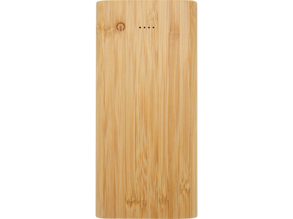 Портативное зарядное устройство Tulda из бамбука, 10 000 мАч, натуральный