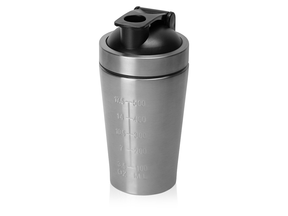 Спортивный шейкер из нержавеющей стали Top Up с логотипом Vibe | Print Logo