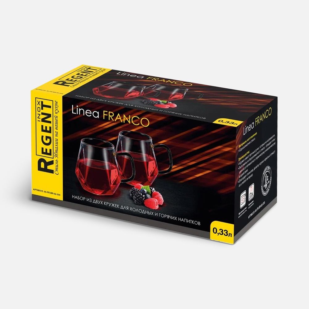 Набор из двух кружек Linea Franco фото на сайте Print Logo.