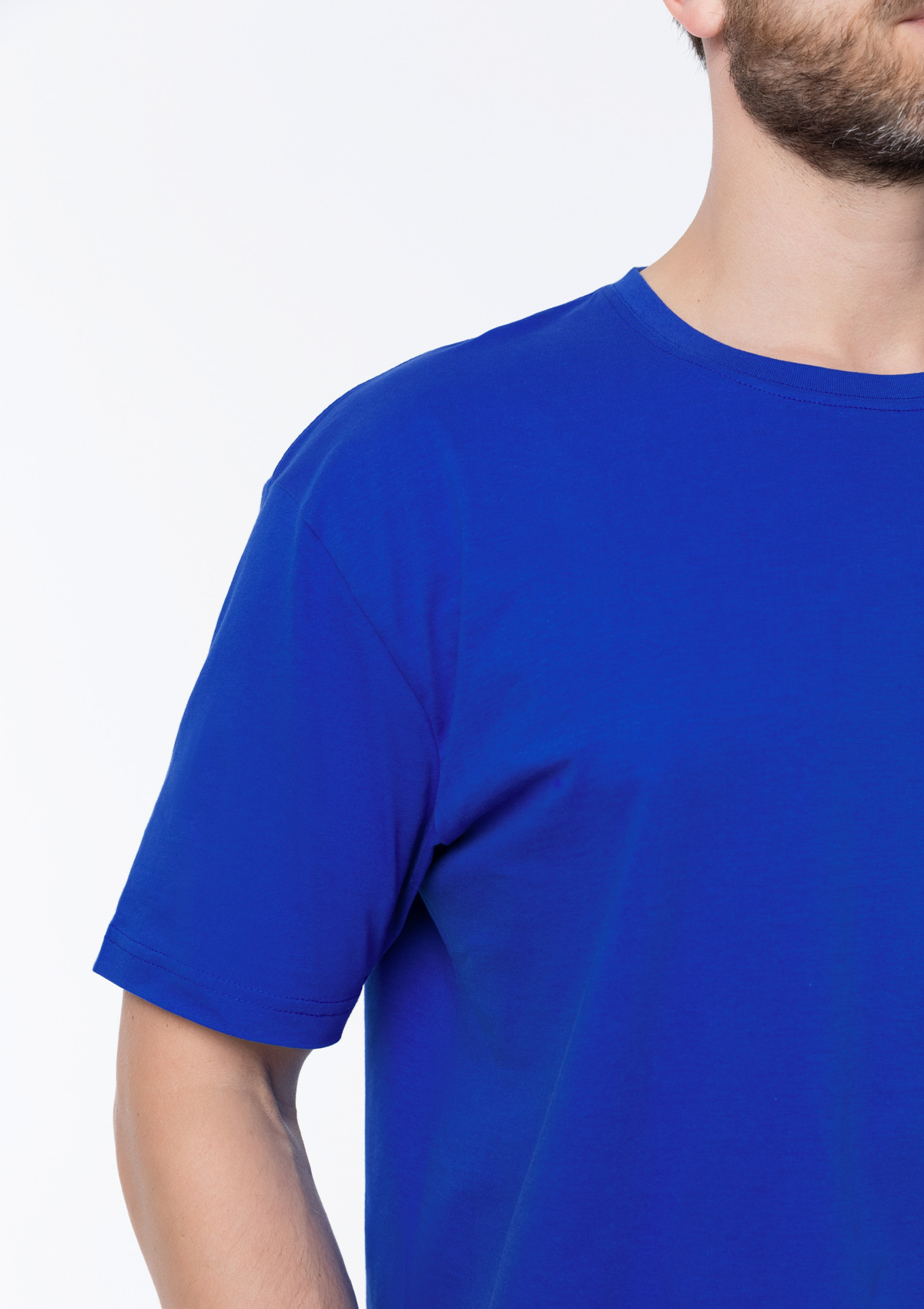 Футболка унисекс без бокового шва STAN хлопок 160, 02, Синий,  (16/1)  (48/M)