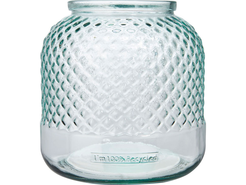 Подсвечник Estar из переработанного стекла, прозрачный