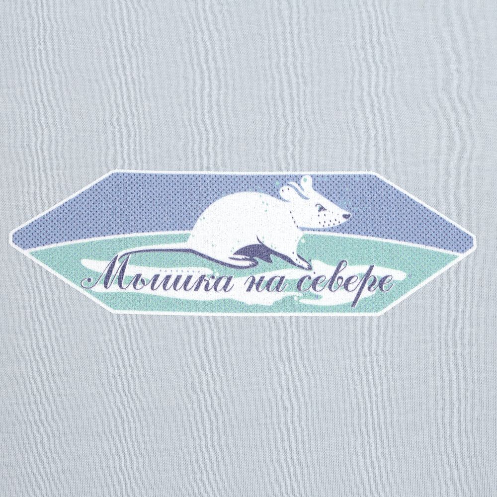 Футболка мужская «Мышка на севере» — пример нанесения логотипа (CoolColor) | Print Logo