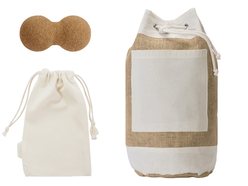 Подарочный набор с массажером в рюкзаке с логотипом  | Print Logo