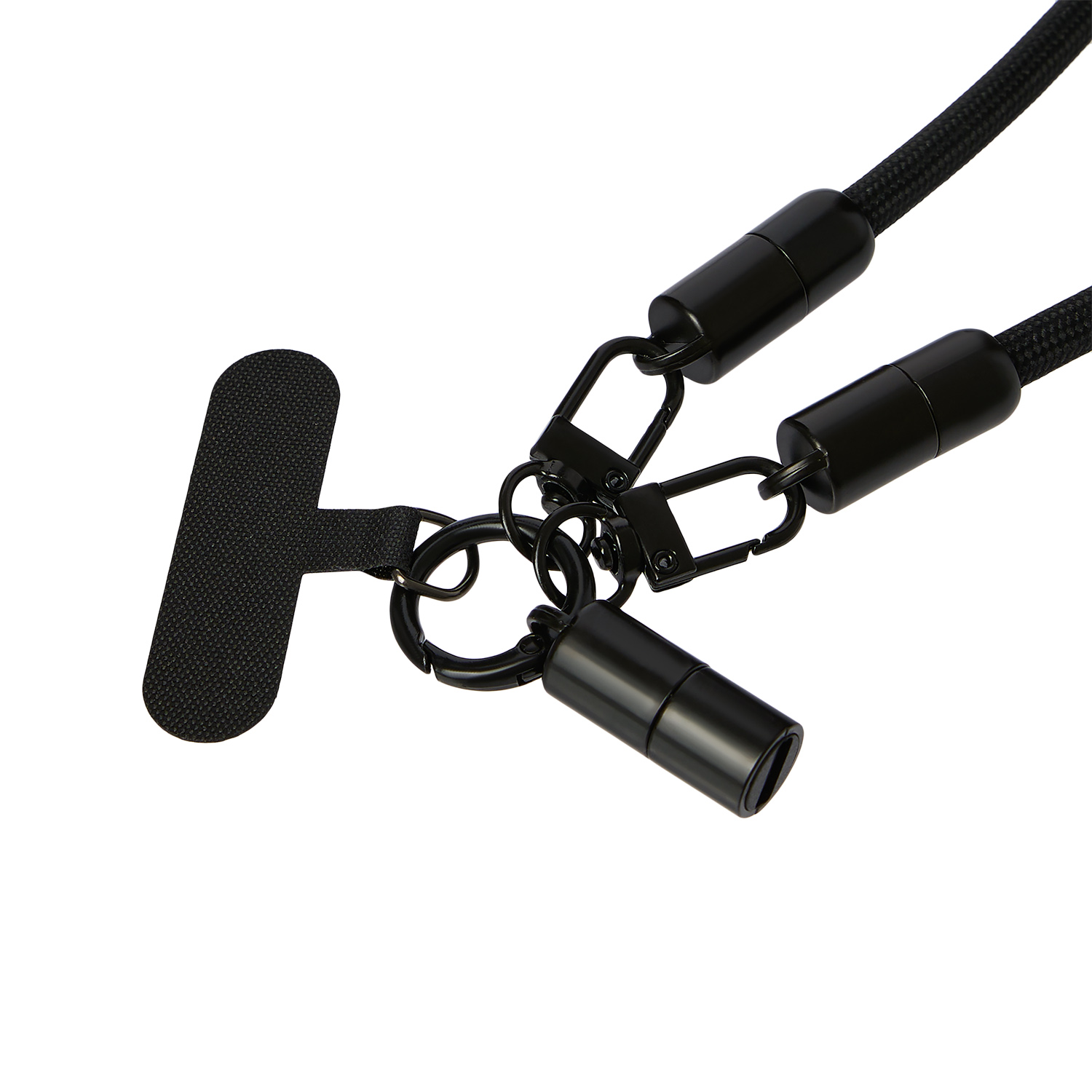 Кабель-ланьярд Волтрикс (Voltrix), черный фото на сайте Print Logo.