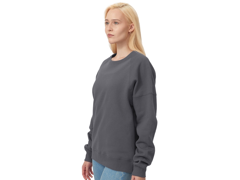 Свитшот оверсайз Paris, унисекс, темно-серый