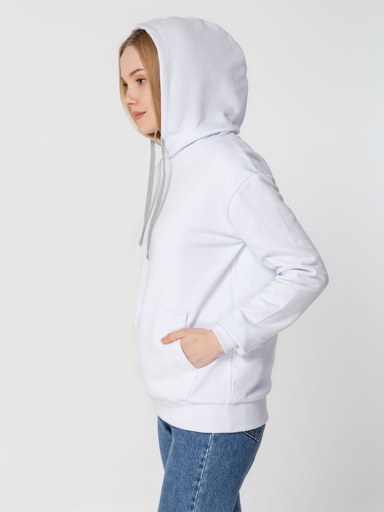 Толстовка с капюшоном Unit Kirenga Heavy белая, размер 4XL