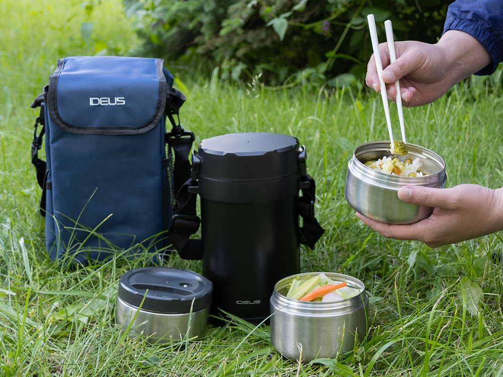 Термос для еды Jiayi в термочехле