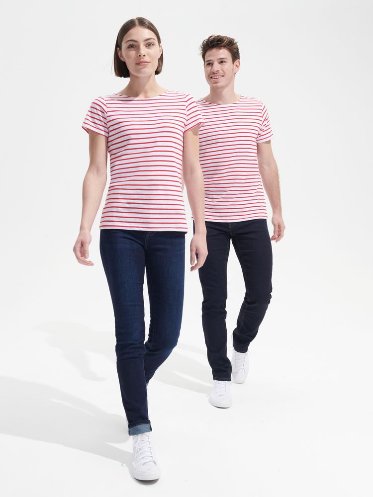 Футболка Miles Women белая с красным, размер XXL