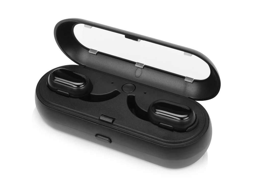 Беспроводные наушники Pals с зарядным чехлом с логотипом Qjet | Print Logo