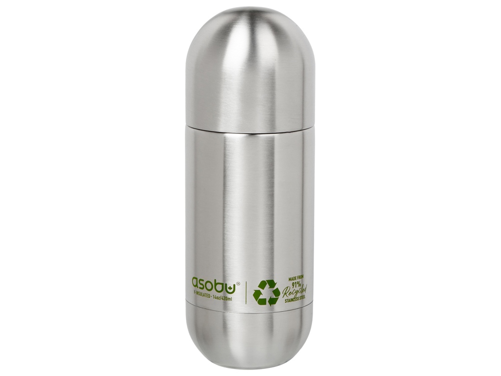 Термос ORB, переработанная нержавеющая сталь с логотипом Asobu | Print Logo