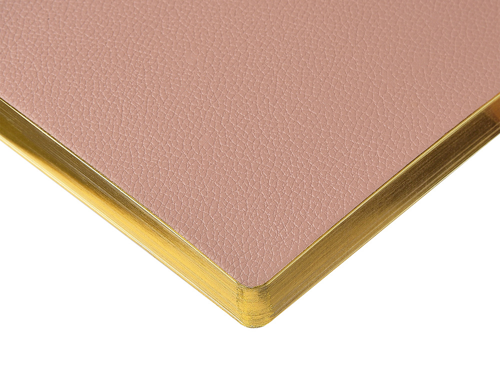 Ежедневник недатированный А5 Morandi. Пыльная роза с нашивкой, пыльно-розовый