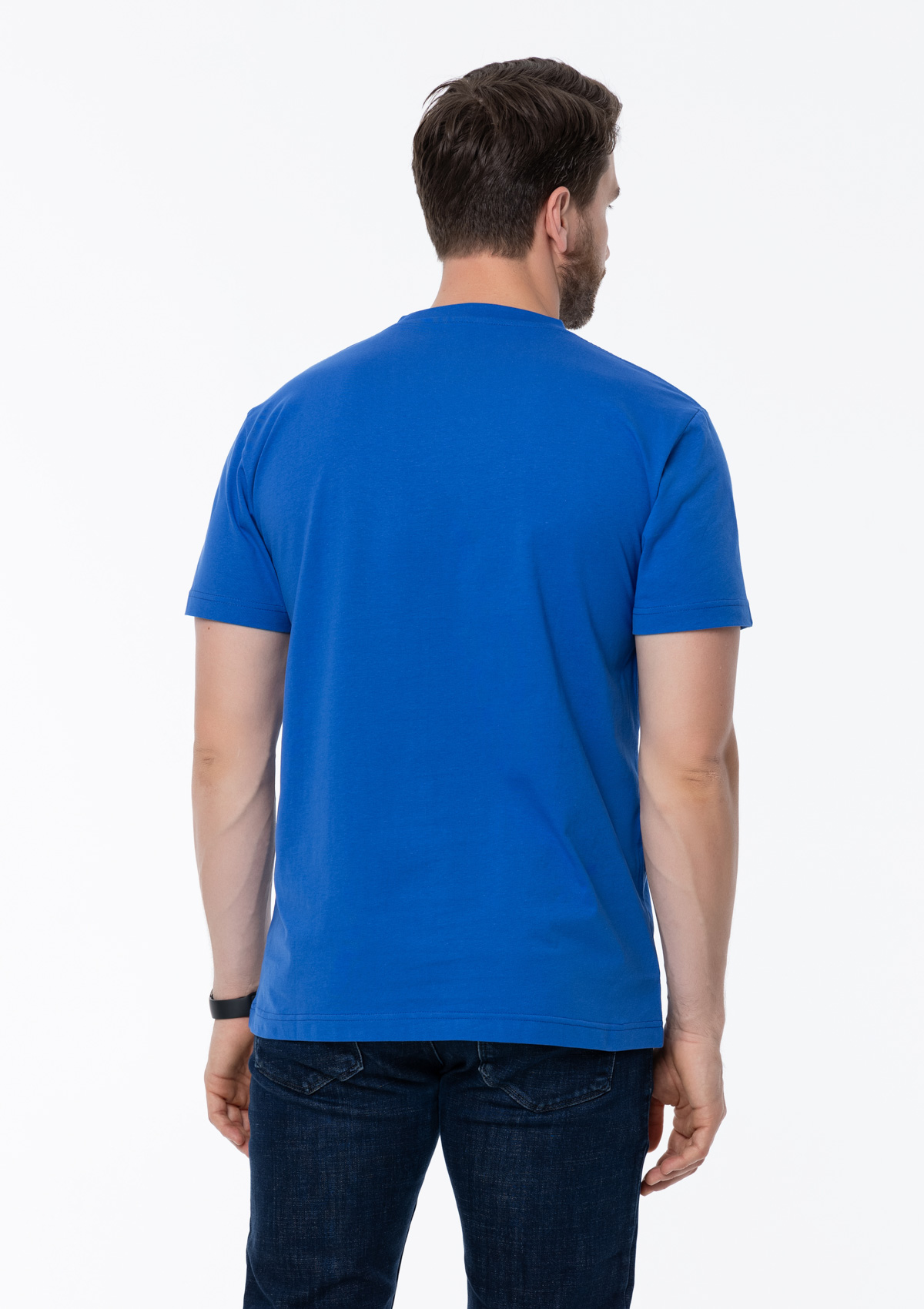 Футболка унисекс STAN, хлопок 150, 51, Синий,  (16/1)  (58/4XL)