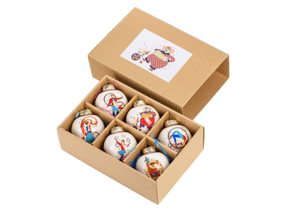 Набор новогодних шаров с логотипом  | Print Logo