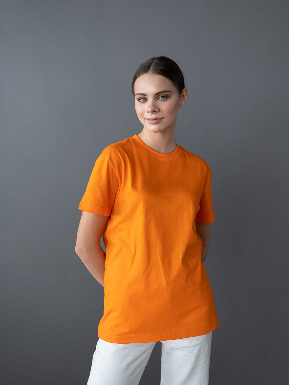 Футболка унисекс STAN, хлопок 150, 51, Оранжевый,  (28/1)  (56/XXXL)