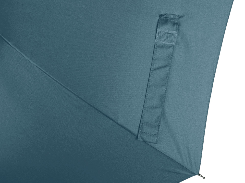 Зонт-трость Reviver с куполом из переработанного пластика, антрацит