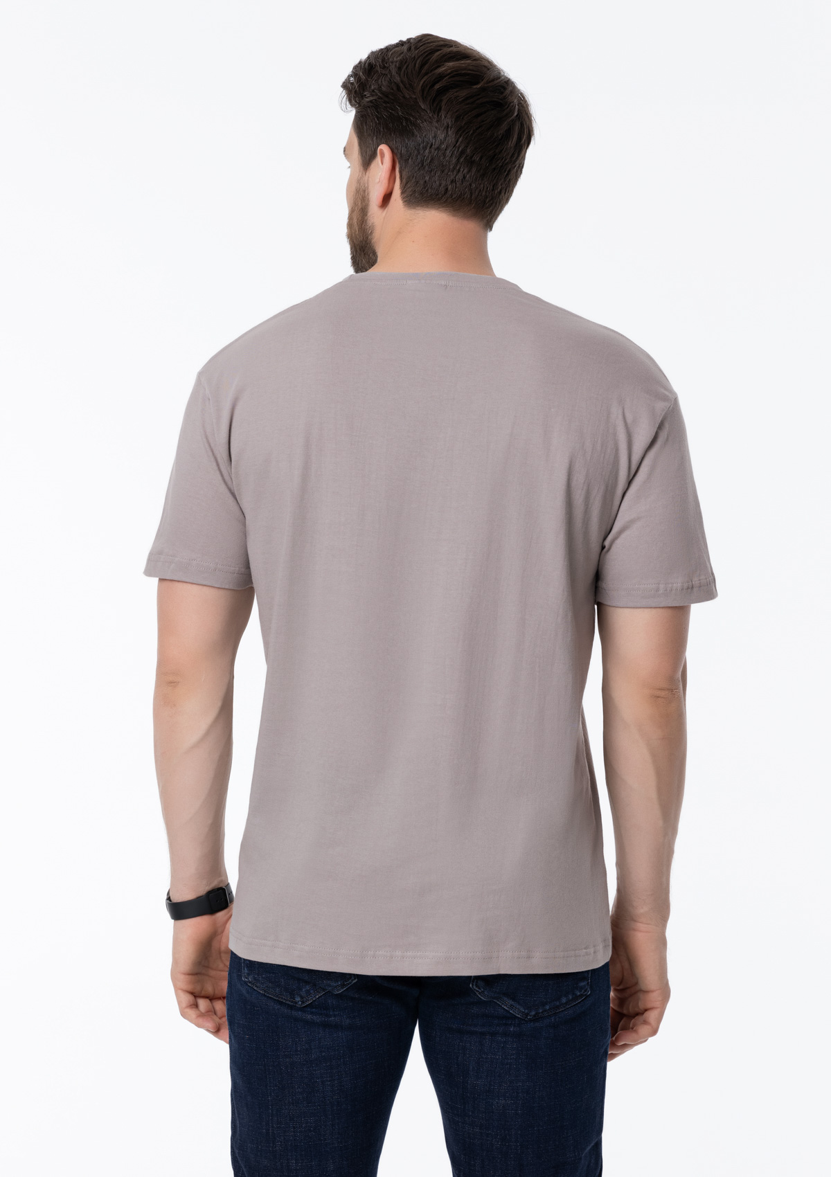 Футболка унисекс без бокового шва STAN хлопок 160, 02, Светло-серый,  (72)  (48/M)