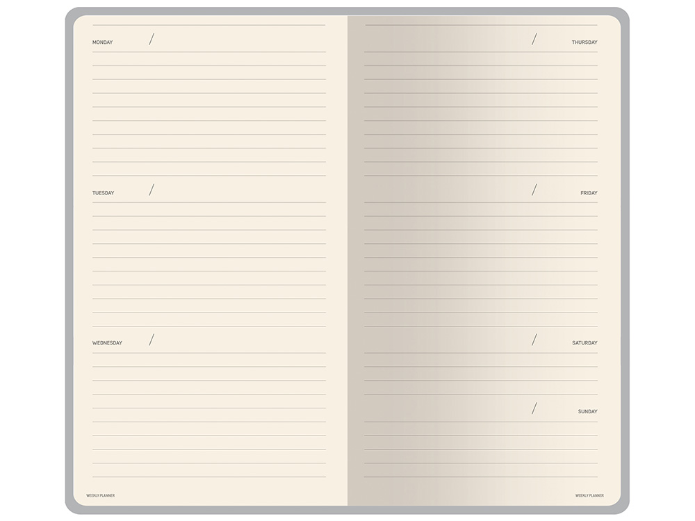 Еженедельник недатированный А6 Black с нашивкой, черный