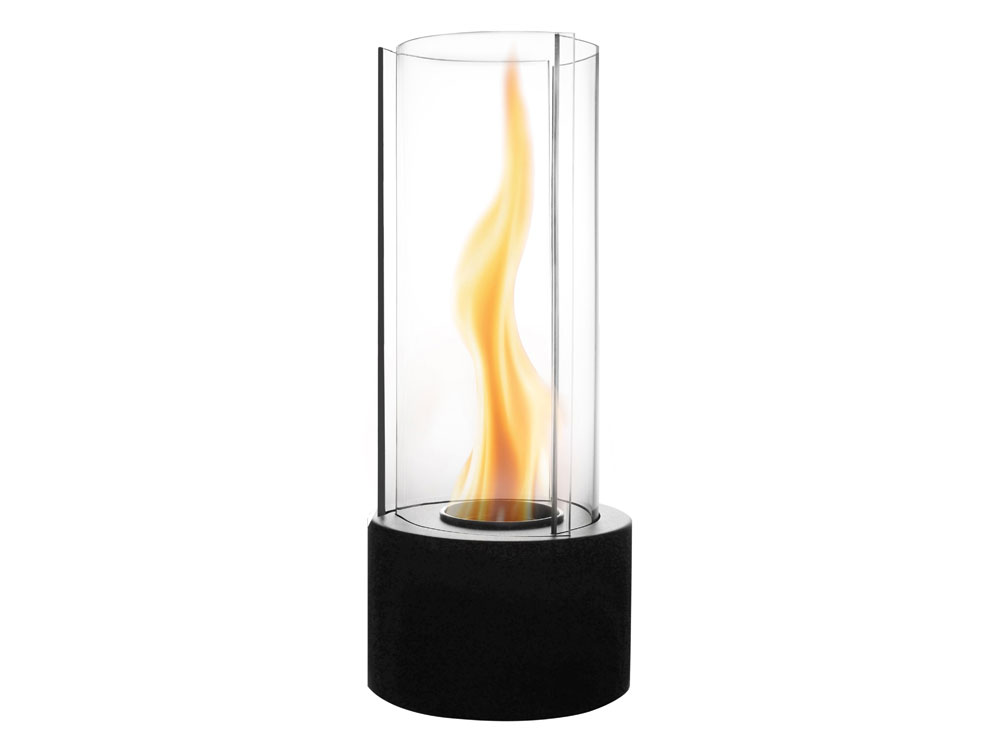 Биокамин с вьющимся пламенем Dance of flame с логотипом YoonY | Print Logo