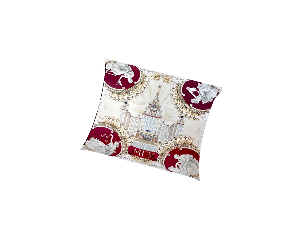 Платок МГУ, бордовый