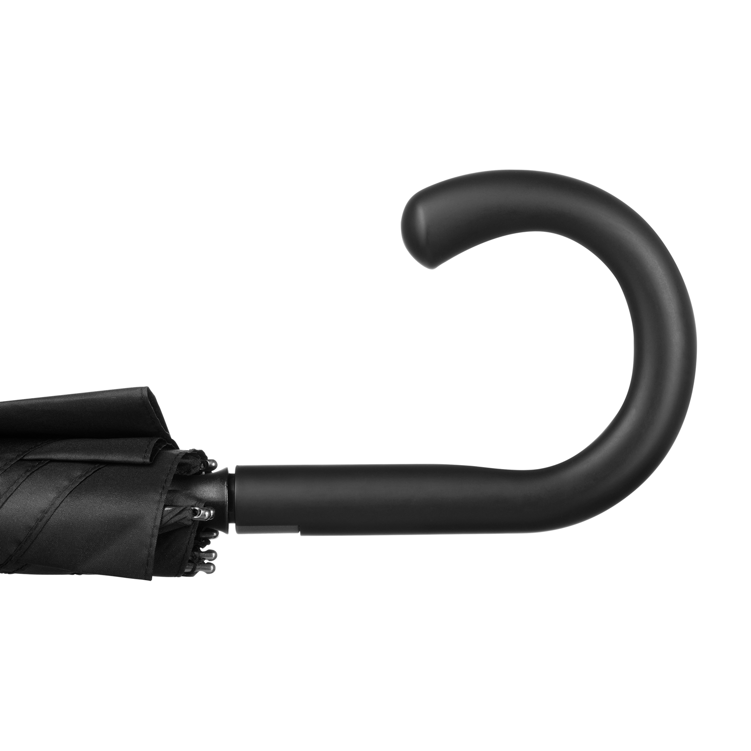 Зонт-трость с квадратным куполом Mistral, черный фото на сайте Print Logo.