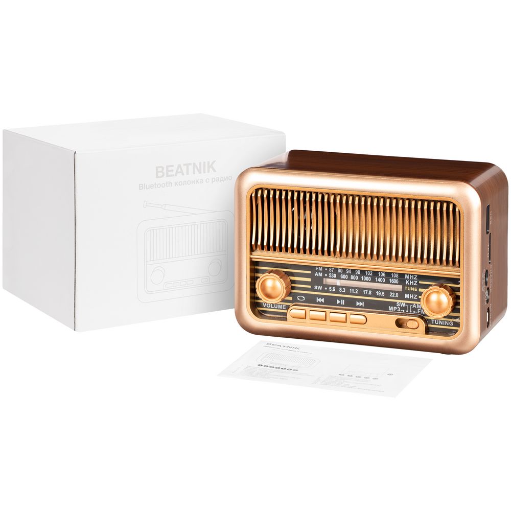Bluetooth-колонка с радио Beatnik фото на сайте Print Logo.