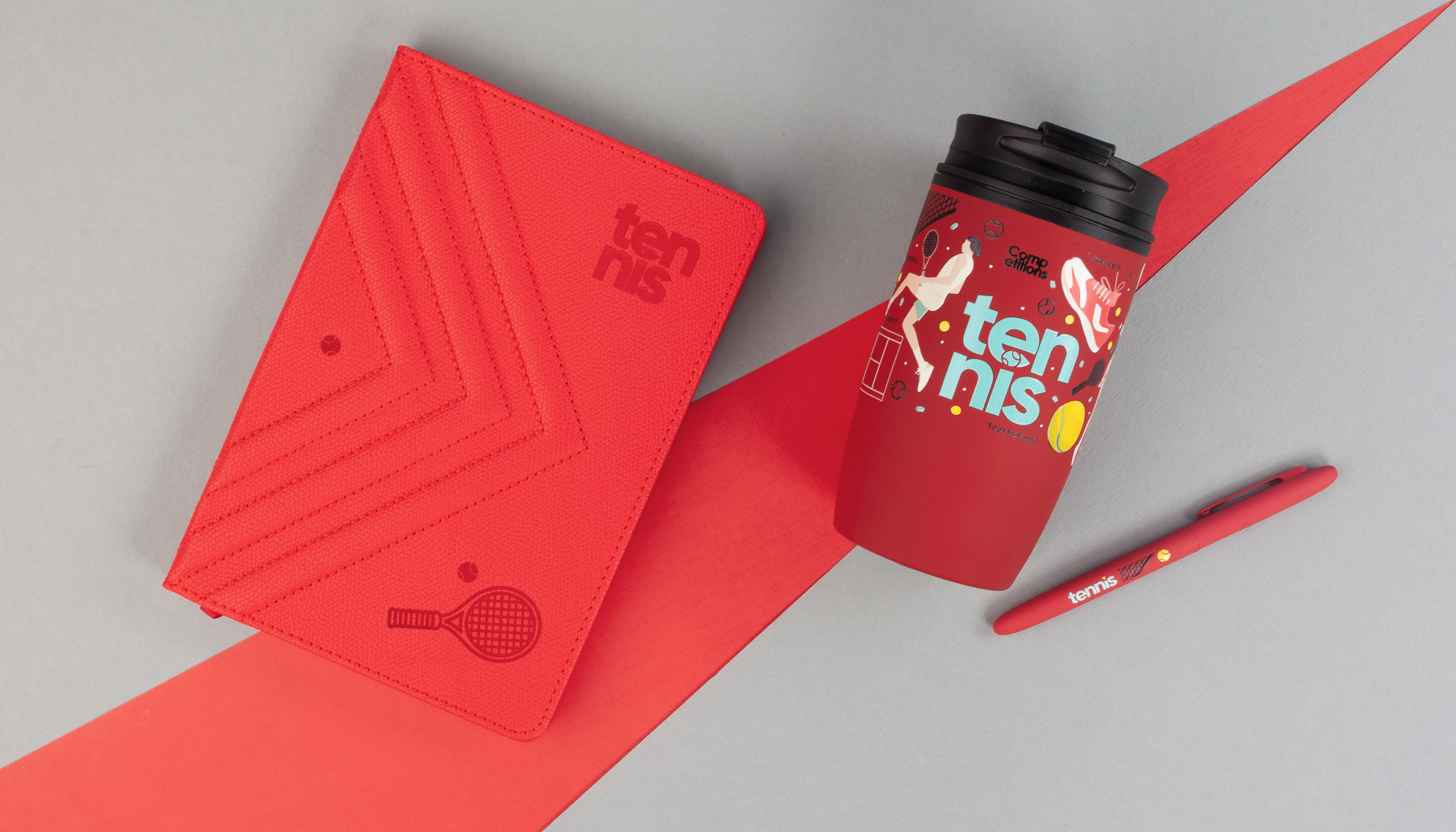 Ежедневник недатированный "Тоскана" с 3d-обложкой, формат А5, серый