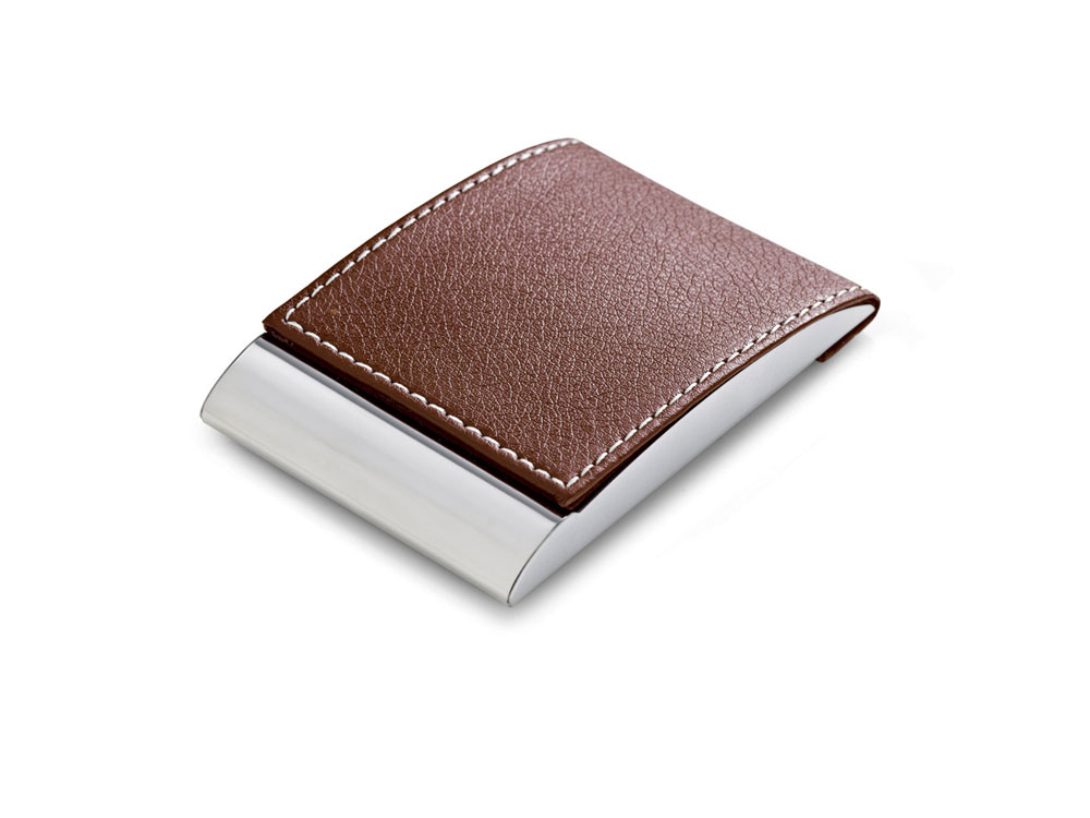 SMITH. Визитница из металла, Коричневый