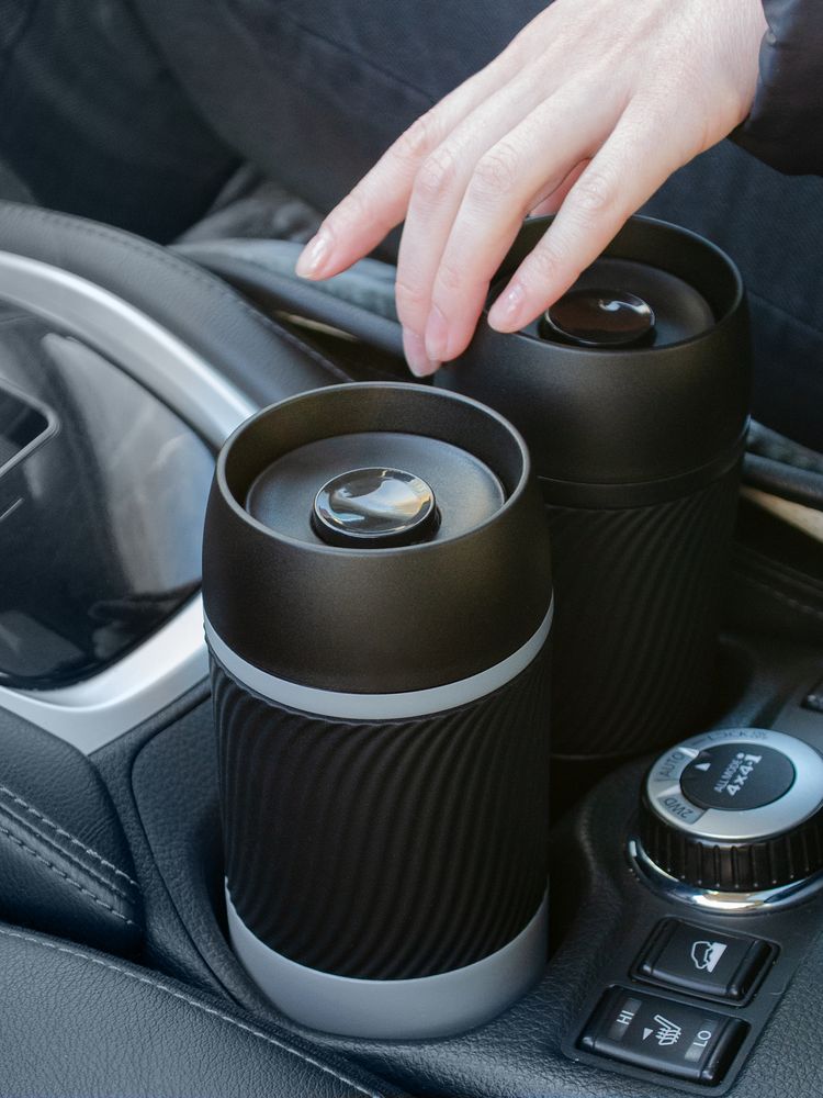 Термостакан Hub — пример нанесения логотипа (Molti) | Print Logo