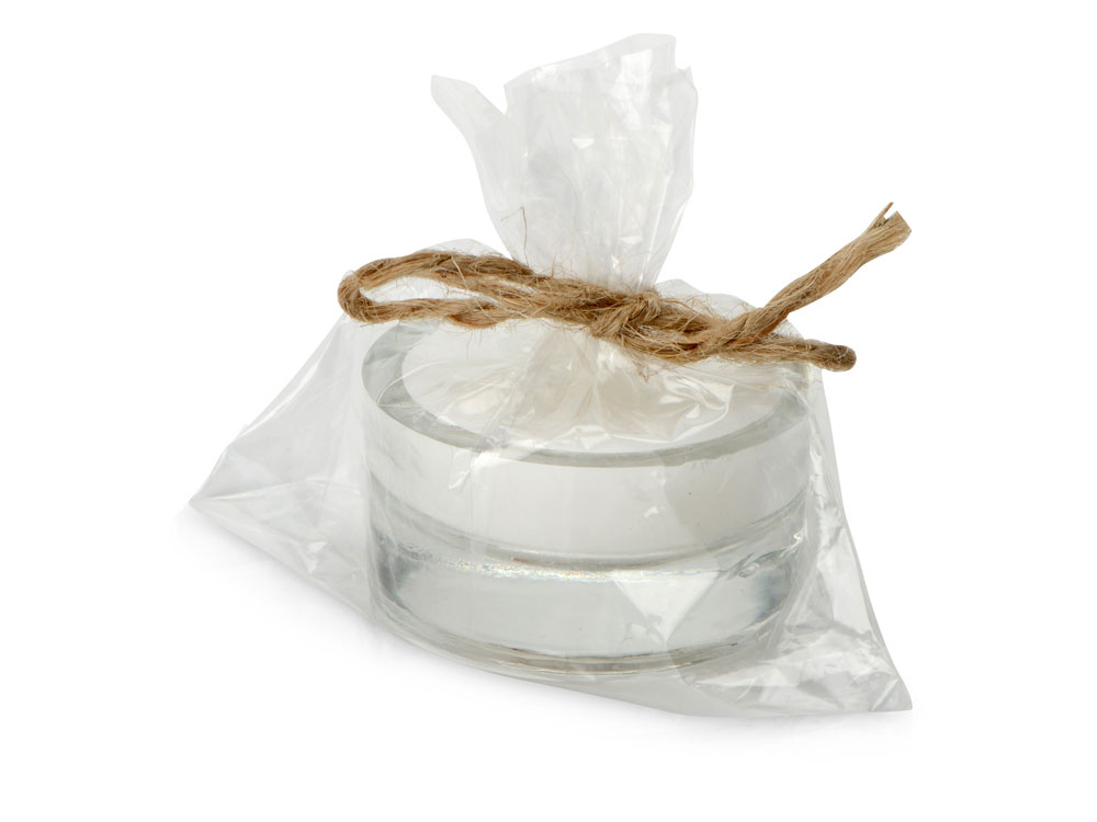 Свеча парафиновая в стекле Geni, прозрачная