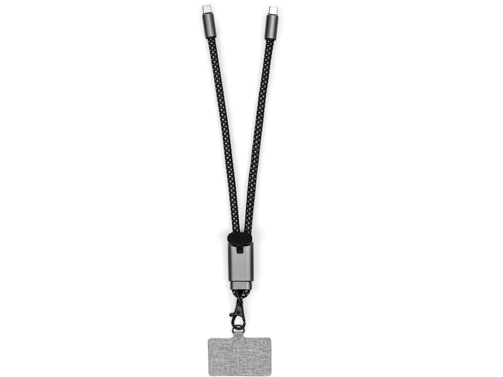 Ремешок-держатель для телефона с зарядным кабелем USB-C - USB-C Lany Wristband Charge Eco с логотипом Brand Charger | Print Logo