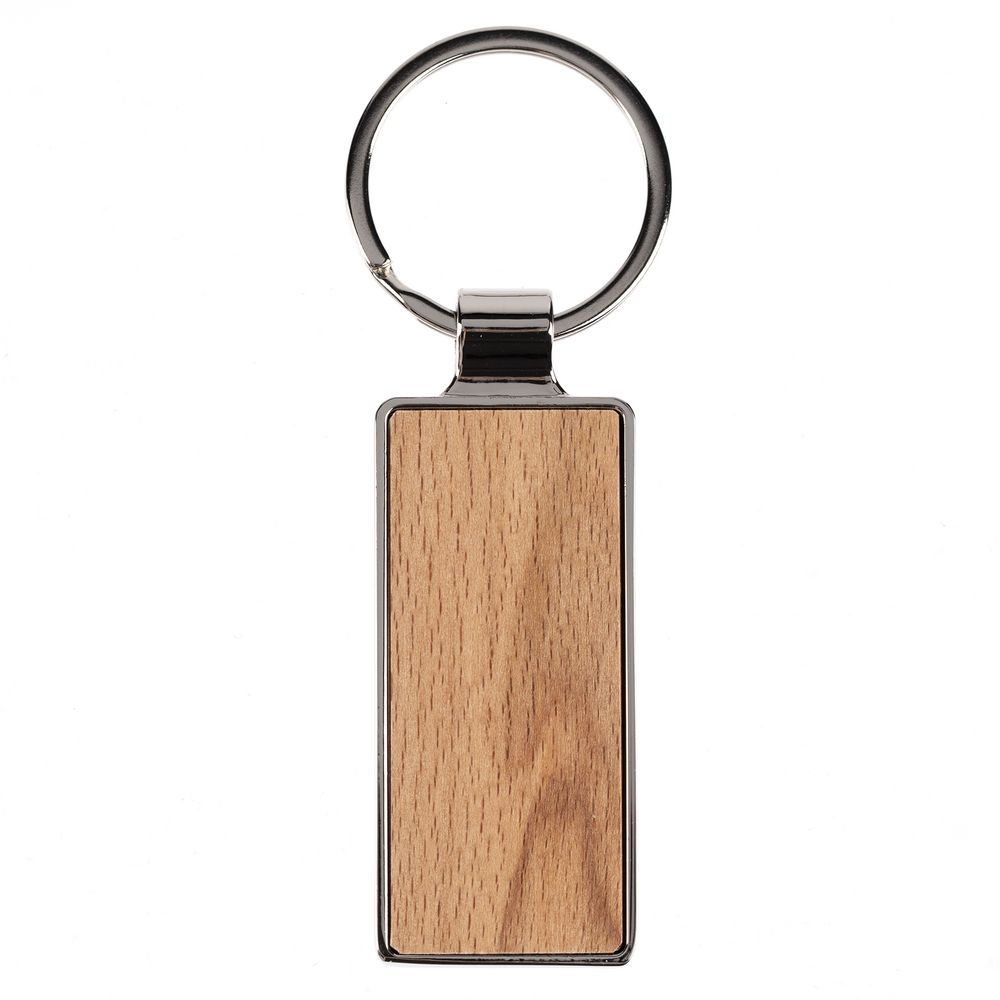 Брелок Wood Rectangle фото на сайте Print Logo.