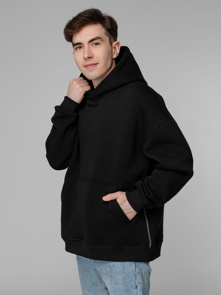 Худи Oversize Pockets, черное, размер M/ L