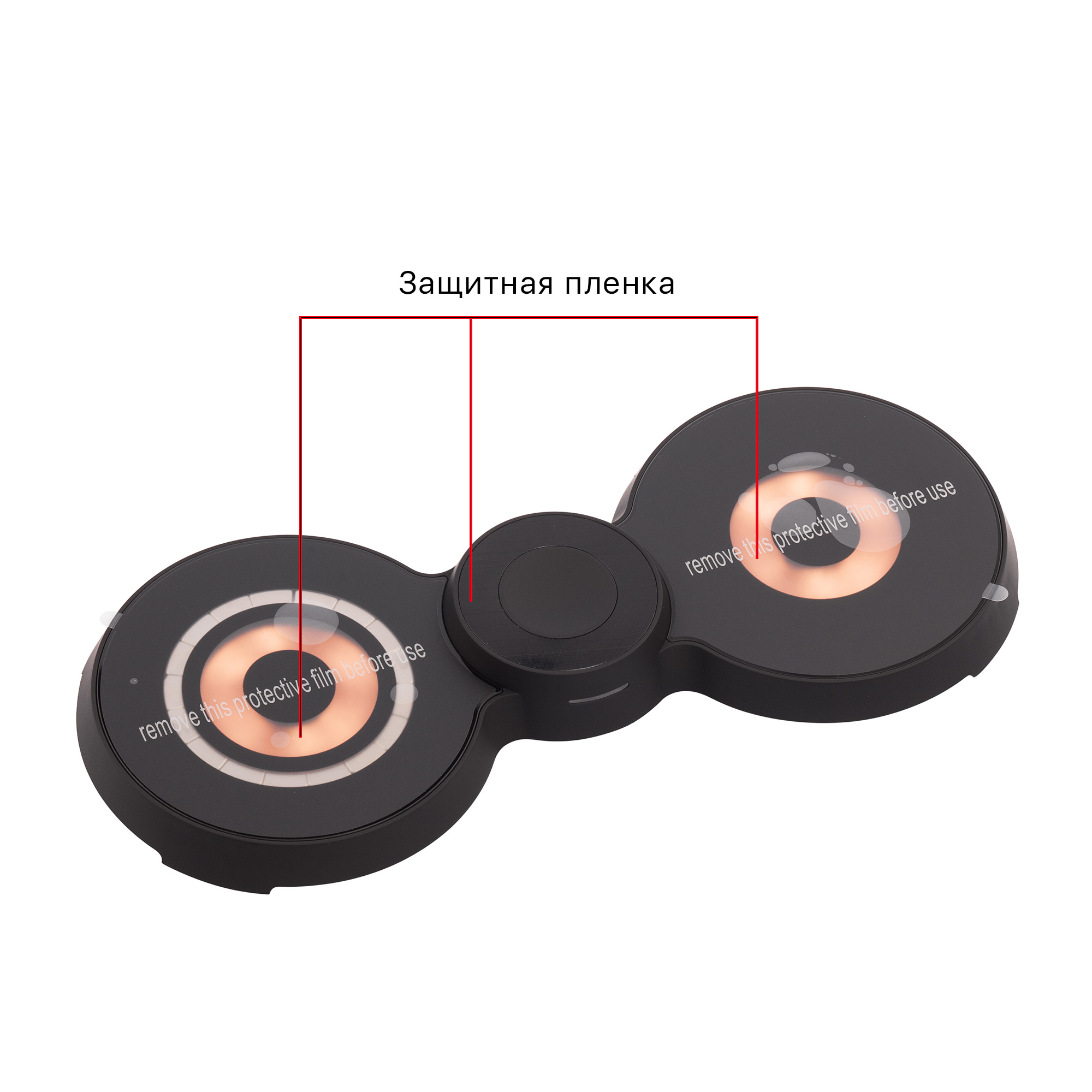 Беспроводная (15W) зарядная станция "Cheb" с прозрачным корпусом и MagSafe фото на сайте Print Logo.