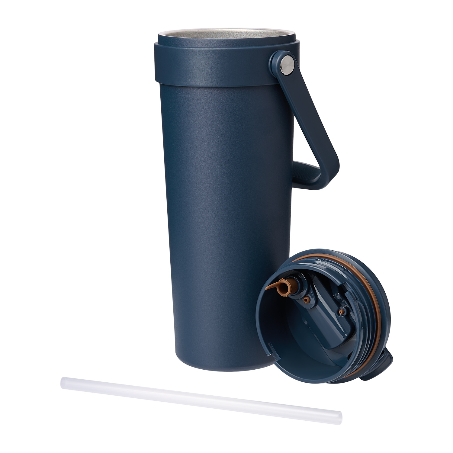 Термокружка вакуумная Соло (Solo), белая — пример нанесения логотипа (Portobello Термокружки) | Print Logo