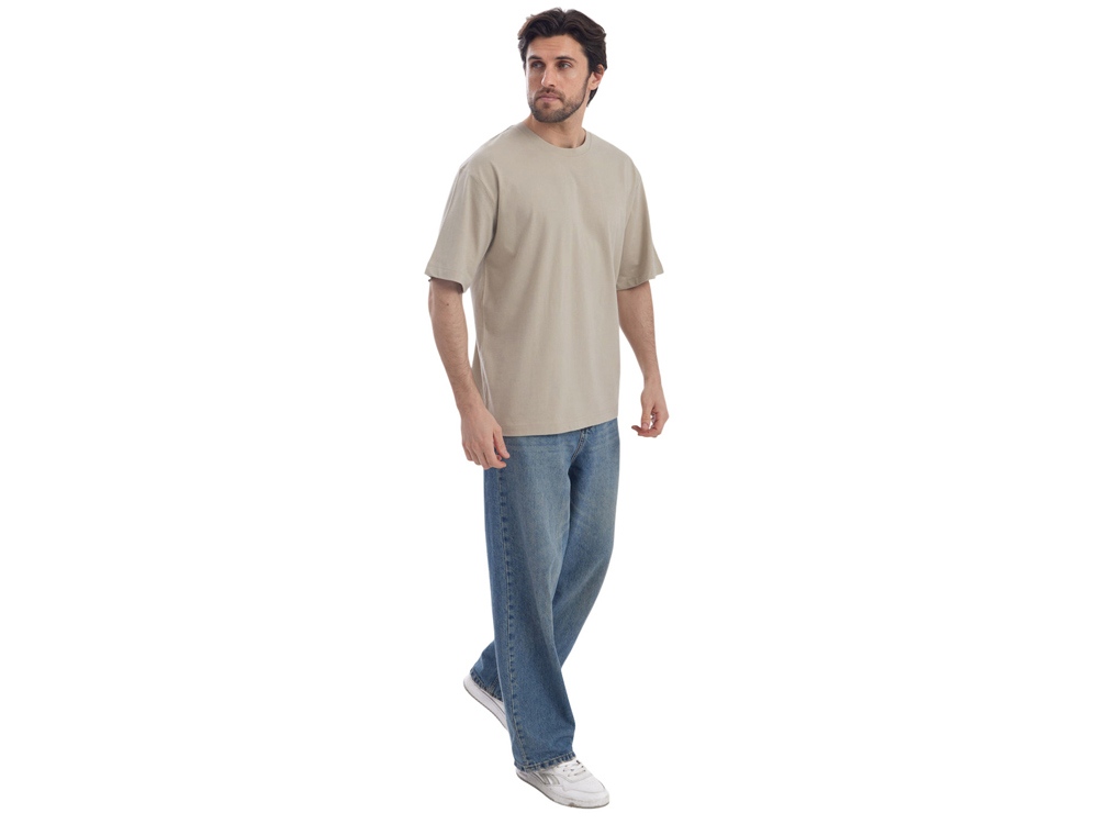 Футболка Kyoto из джерси 180 г/м2 с пич отделкой, унисекс, оливковый