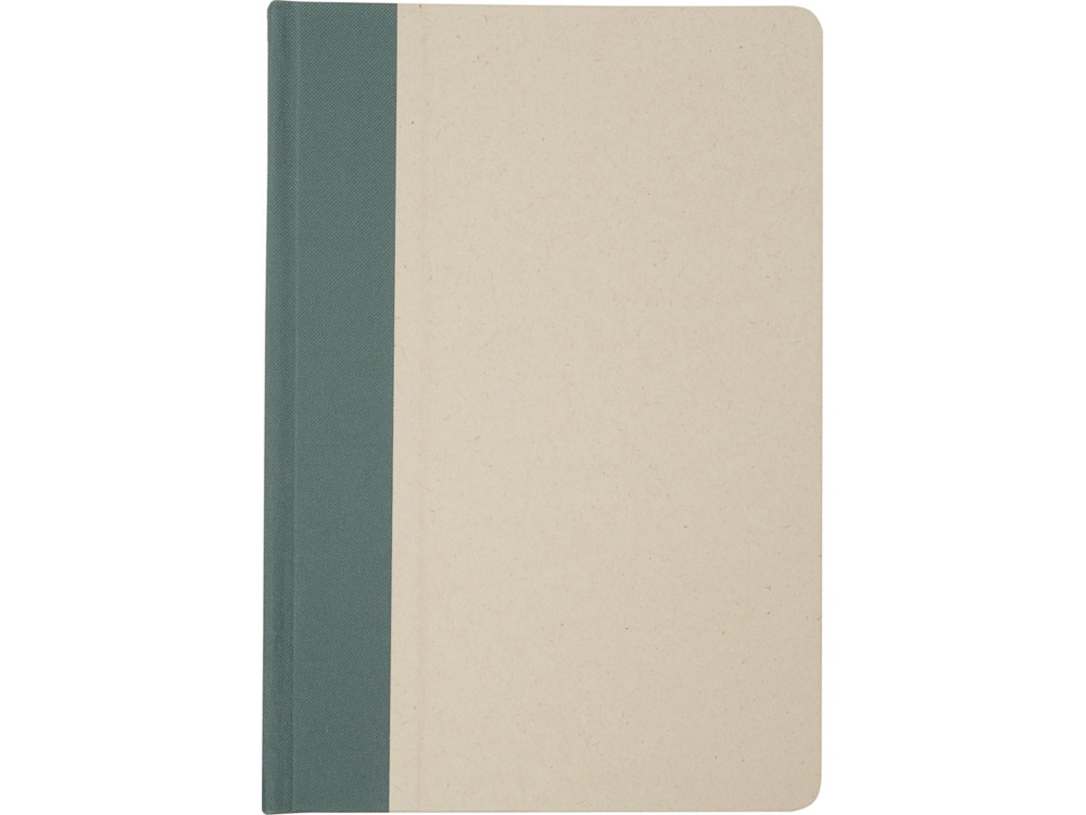 Liliana блокнот формата А5 в твердой обложке из пластика из сахарного тростника - Зеленый яркий
