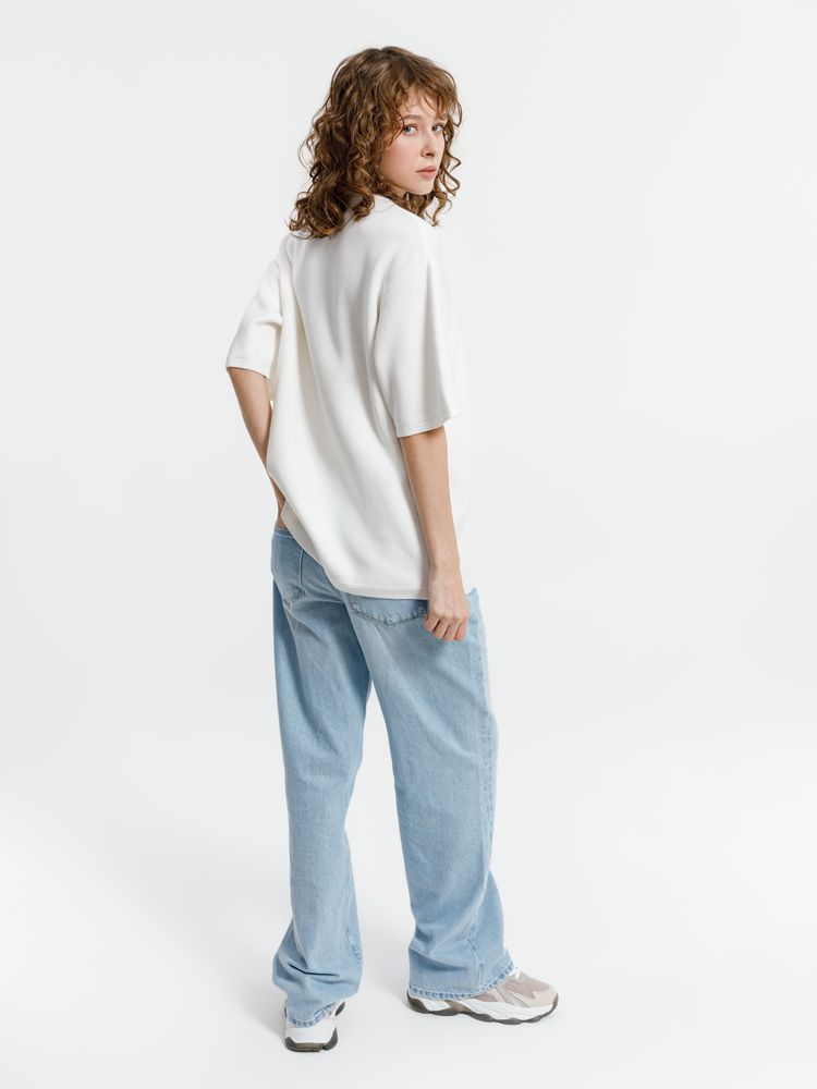 Джемпер с коротким рукавом Siluetti Volumica, молочно-белый, размер XL/XXL