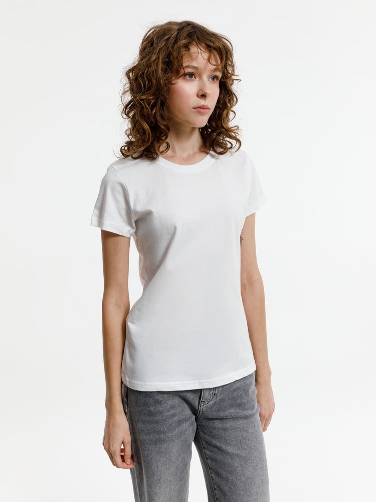 Футболка женская T-bolka Lady, белая (белоснежная), размер 3XL