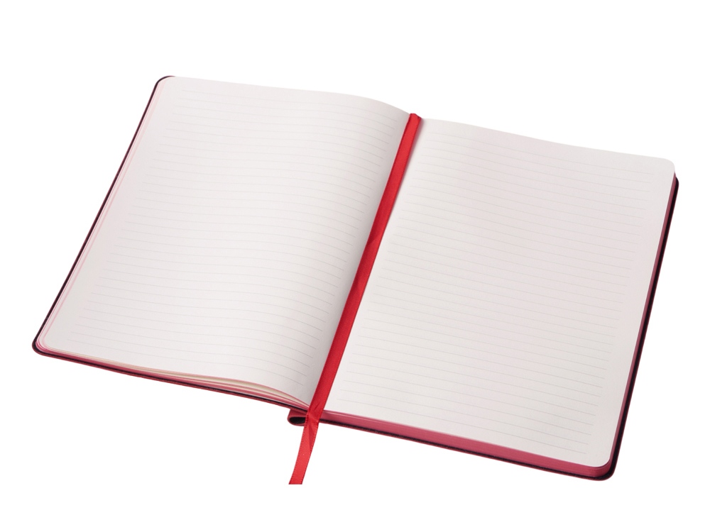 Блокнот А5 Notepeno Max, 96 листов 80 гр/м2 белой FSC бумаги, красный