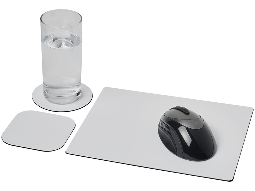 Набор: коврик для мыши, подставки с логотипом  | Print Logo