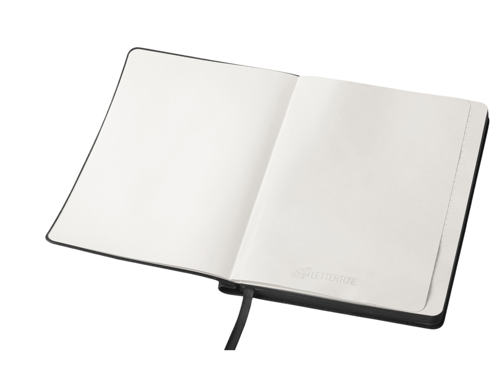 Блокнот А5 Notepeno Max, 96 листов 80 гр/м2 белой FSC бумаги, черный