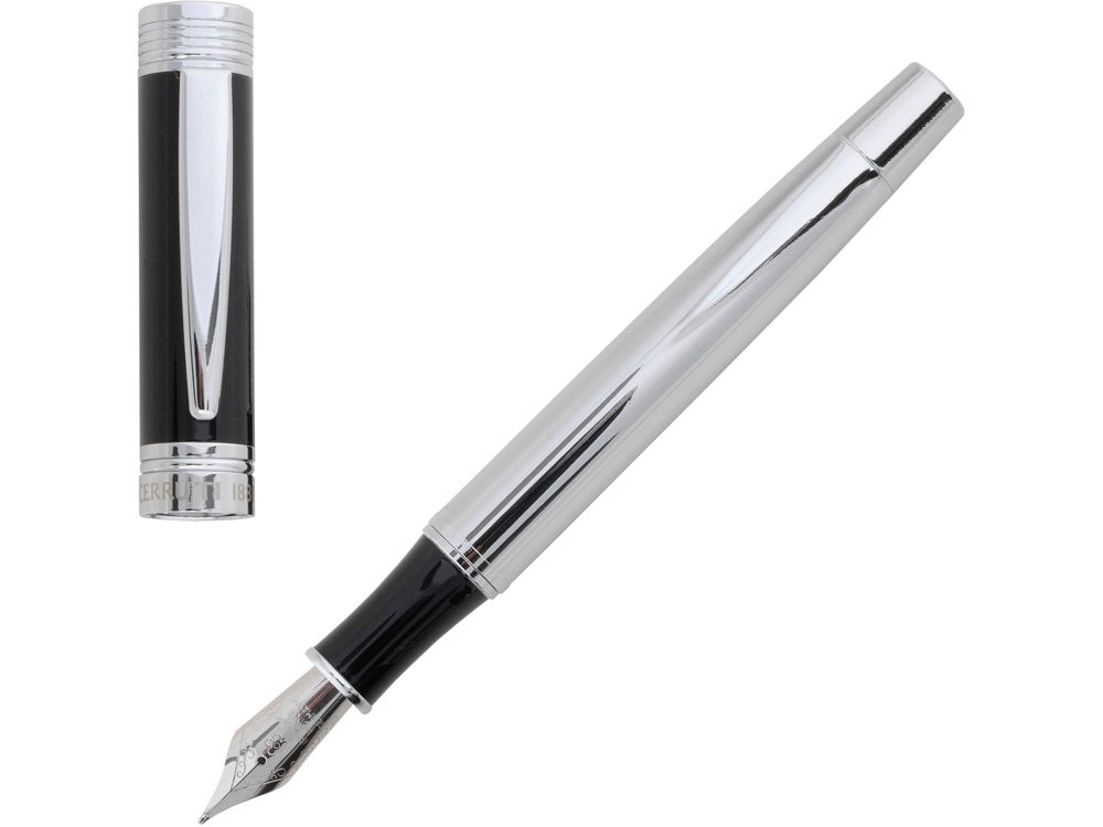 Ручка перьевая Zoom Classic Black с логотипом Cerruti 1881 | Print Logo