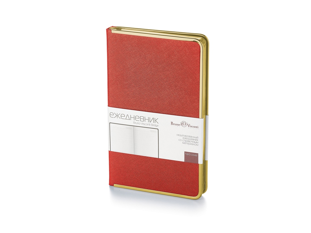 Ежедневник недатированный A5 Bridge с логотипом Bruno Visconti | Print Logo